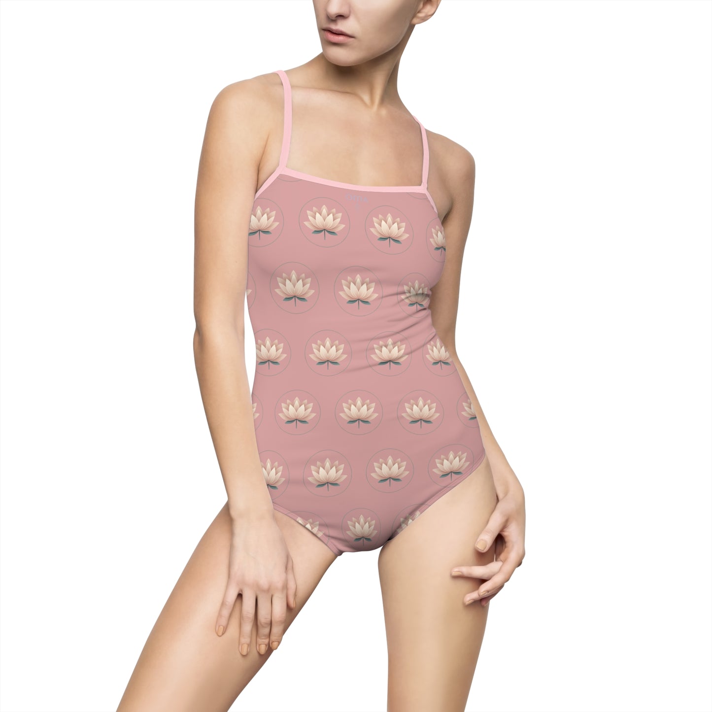 One-piece Swimsuit with HANA Loto Flower Collection